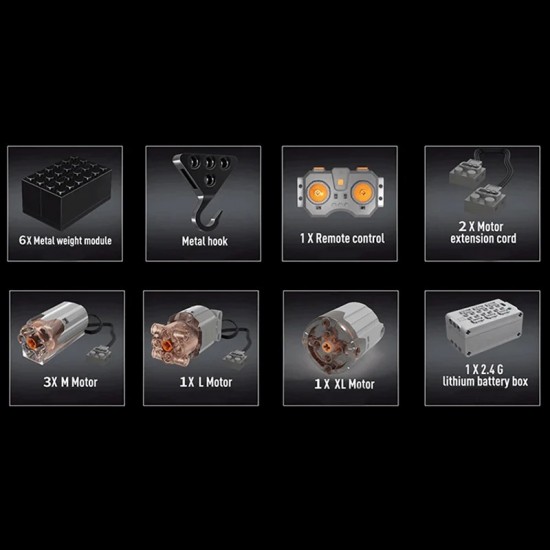 Mold king 17013 gmk mobiele kraan op afstand bestuurbare bouwset006