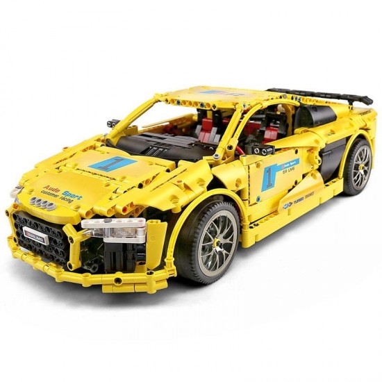 Mould king 13127  audi r8 geel 20