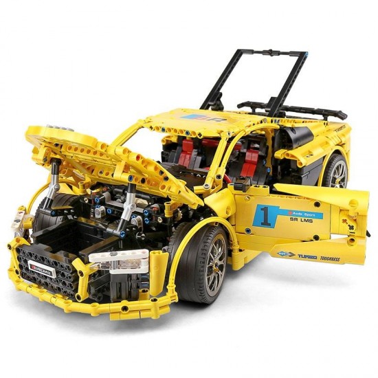 Mould king 13127  audi r8 geel 22