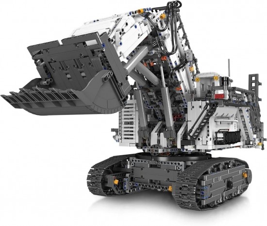 Mould king 13130 rc liebherr terex rh400 graafmachine009