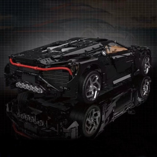 Mould king 13163 bugatti la voiture noire rc 009