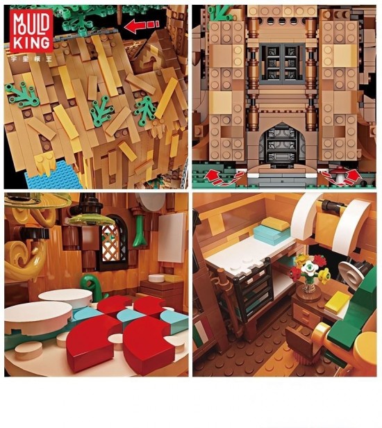 Mould king 16033 novatown boomhut met verlichting003