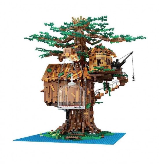 Mould king 16033 novatown boomhut met verlichting004