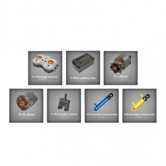 Mould king 17029 17030 container heftruck 009