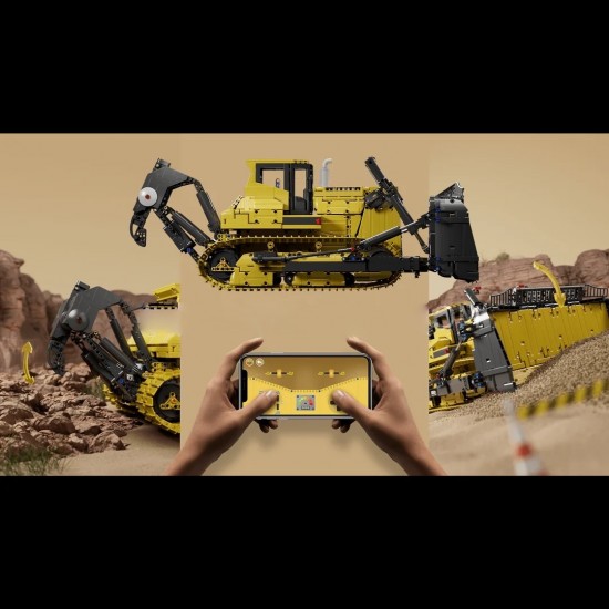 Mould king 17049 liebherr pr766 op afstand bestuurbare bulldozerbouwset 003