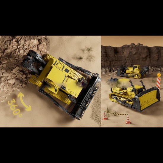 Mould king 17049 liebherr pr766 op afstand bestuurbare bulldozerbouwset 006