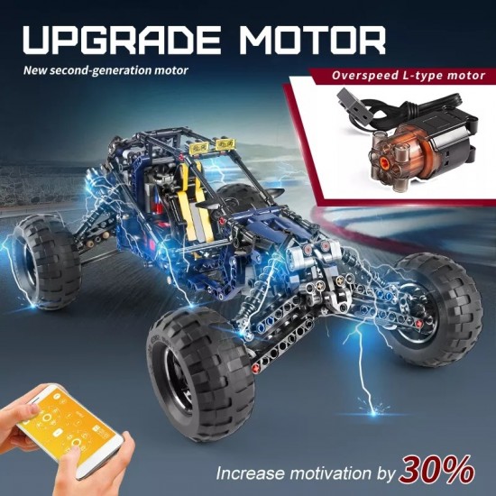 Mould king 18018 lighting racing off road buggy 002