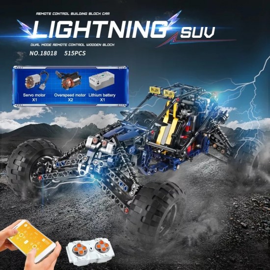 Mould king 18018 lighting racing off road buggy 003