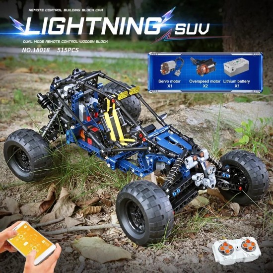 Mould king 18018 lighting racing off road buggy 005
