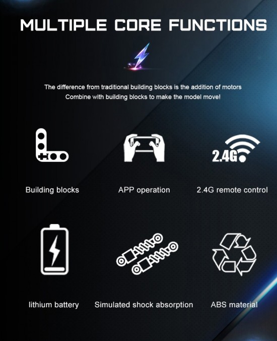 Mould king 18018 lighting racing off road buggy 012