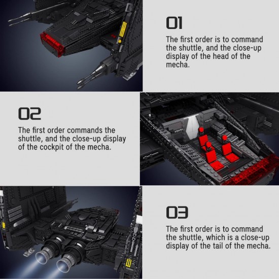Mould king 21011 first order command shuttle001