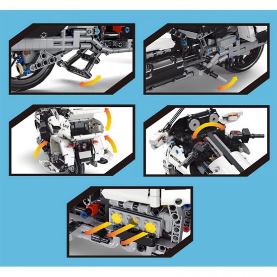 Mould king 23001 gold wing gl1800  01