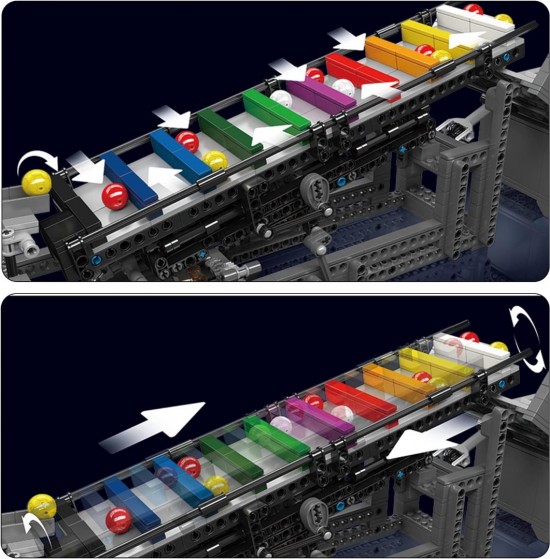 Mould king 26009 gbc rainbow stepper002