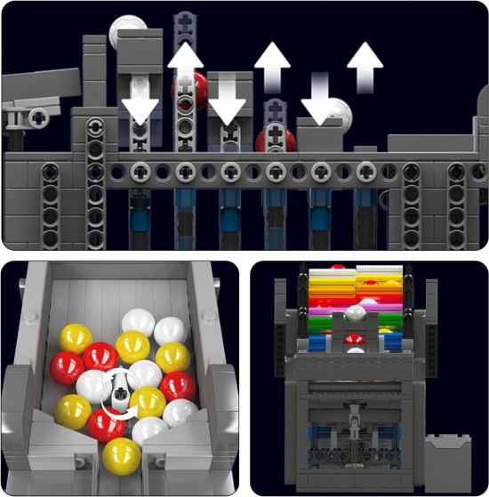 Mould king 26009 gbc rainbow stepper008