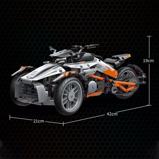Remote controle trike 1227 bouwstenen  004