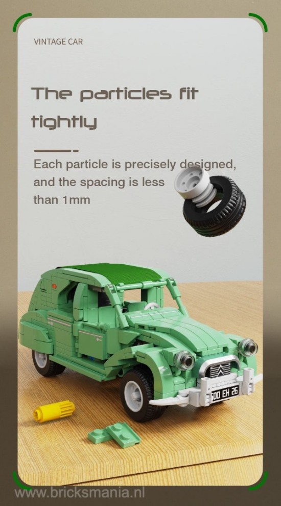 Sembo 705500 2cv retro  groen0