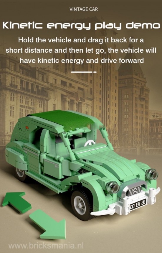 Sembo 705500 2cv retro  groen5 0