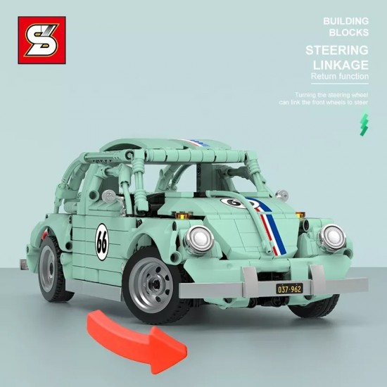 Sembo s 8411   volkswagen kever mintgroen 007